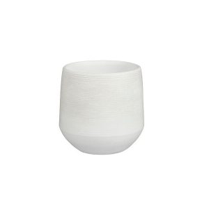 Pot evora rond off white 18cm