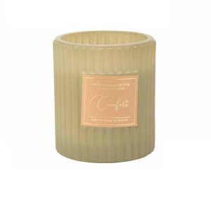 Geurkaars “Relax and Unwind”  Olijfgroen H9cm
